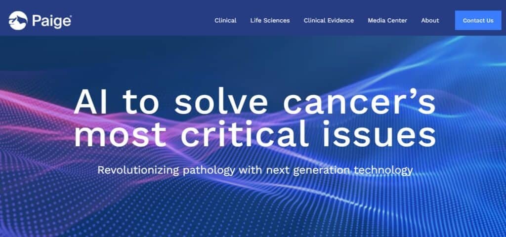 Paige.ai's FDA-cleared AI tool improves prostate cancer detection, helping pathologists identify cancerous cells more reliably.